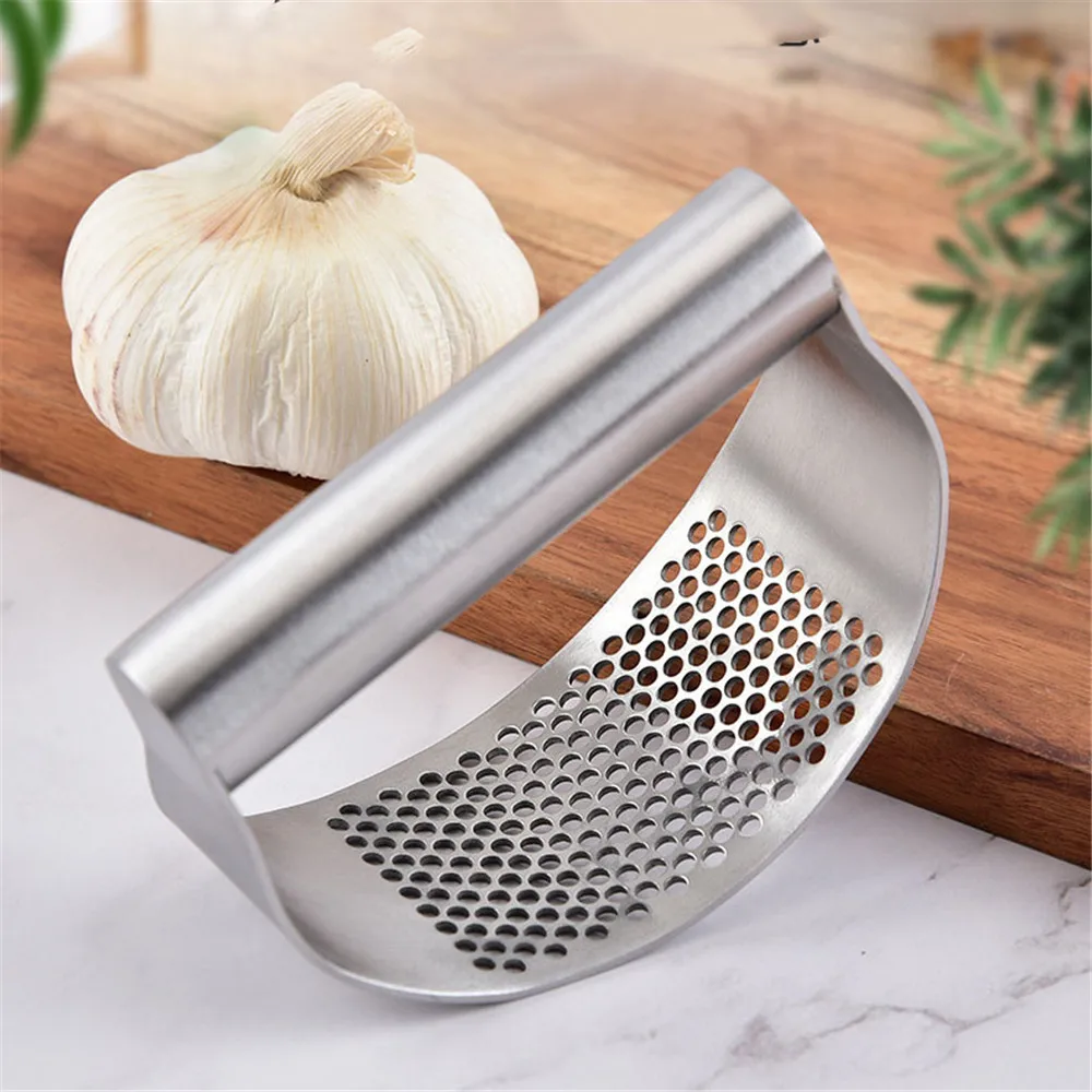 Garlic Press Rocker Stainless Steel Mincer Crusher Peeler Ginger Chopper Squeezer | Дом и сад