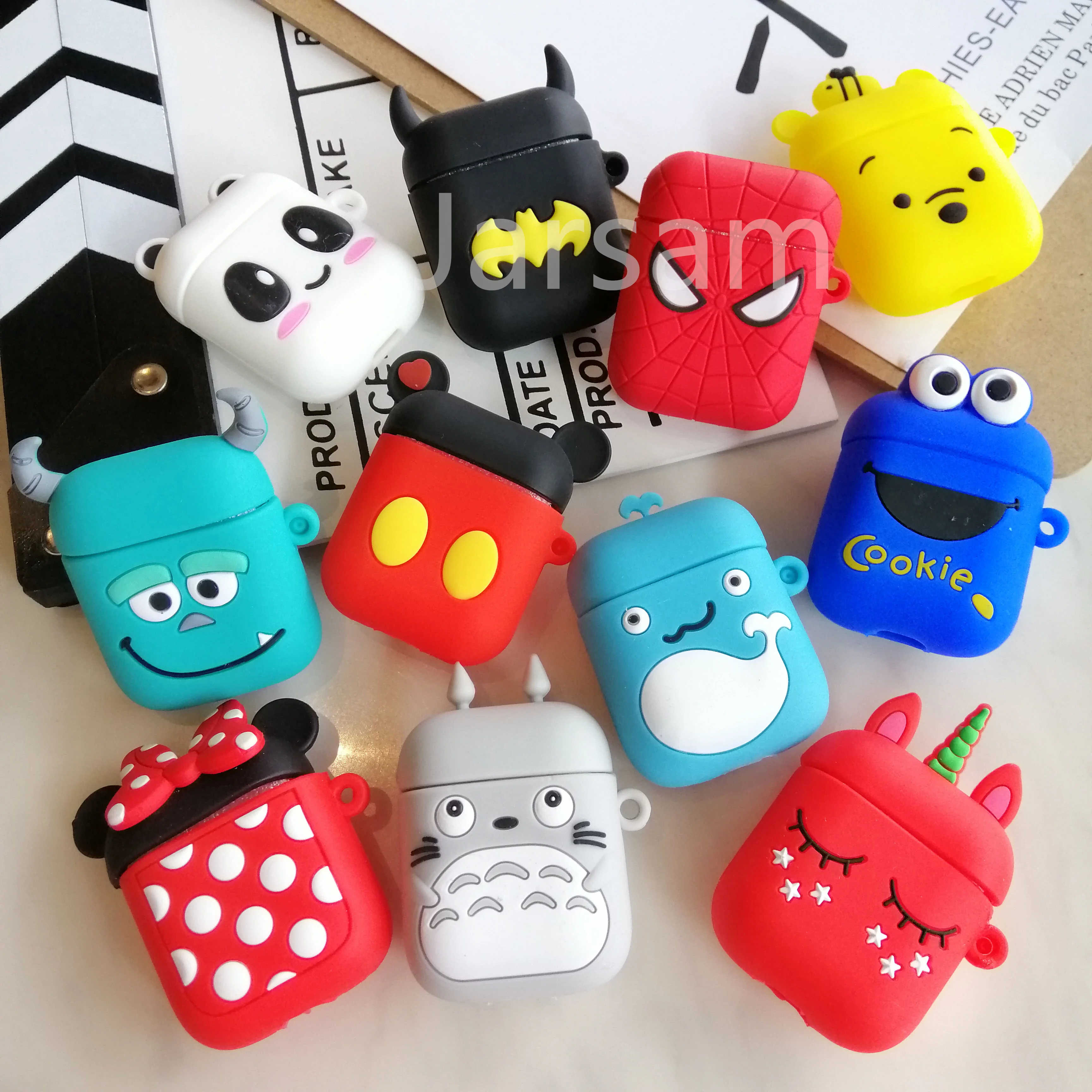 Для AirPods чехол 3D милый кот для разделывания свиньи утки Kawaii аниме мультяшный