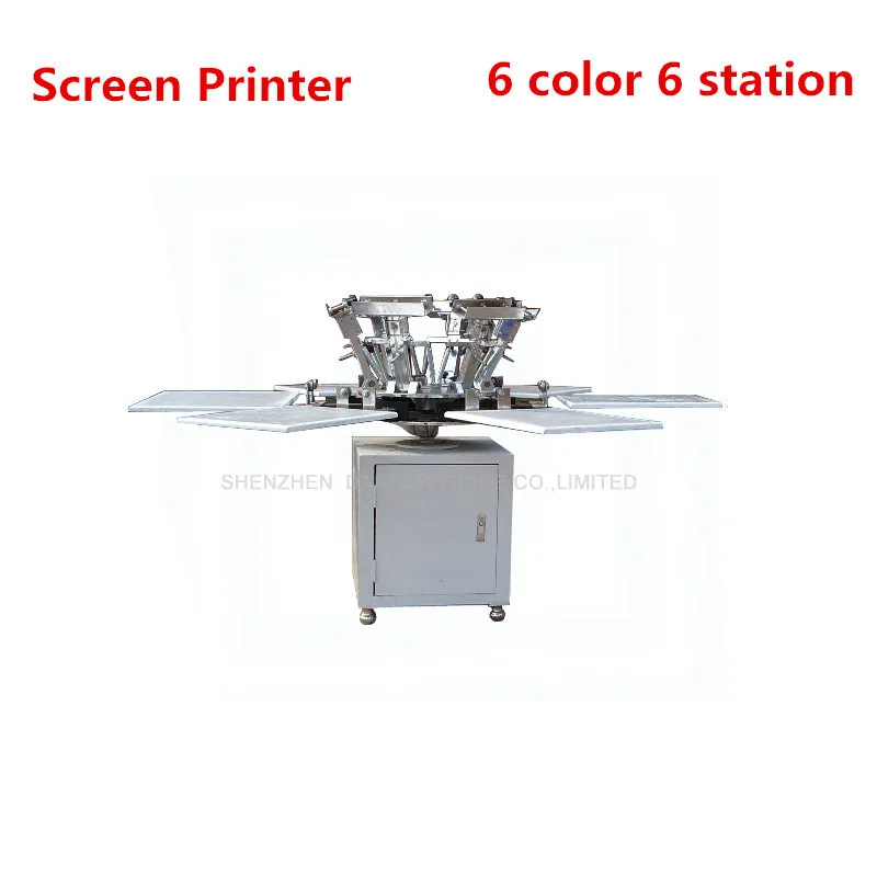 1Set 6 color 6 station T-shirt screen printing machine comeswith base good quality
