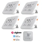 Умный светильник датчик температуры и влажности Tuya Zigbee 3,0, датчик температуры и влажности для приложения Smartlife, требуется концентратор для монитора в режиме реального времени
