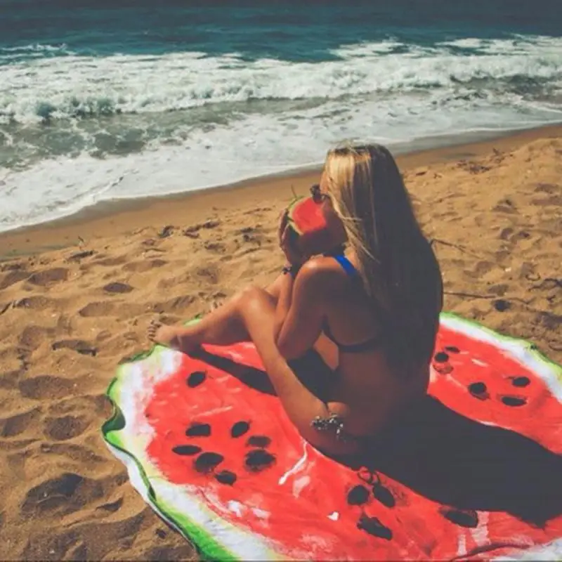 

Soft Elastic Beach Shawl Cover Up Pattern Sarong Bikini Wrap Fruit Printed Sarong For Women Swimsuit Swimwear Bathing Suit Pareo