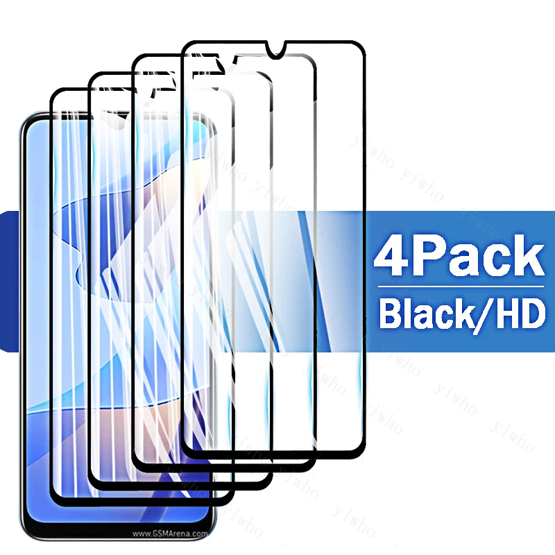 

For Oppo A16 Film Protective Glass Screen Protector Tempered HD Front Black A15 A53 A54 A55 A53S A72 A73 A74 A75 A93 A94 A95 5G