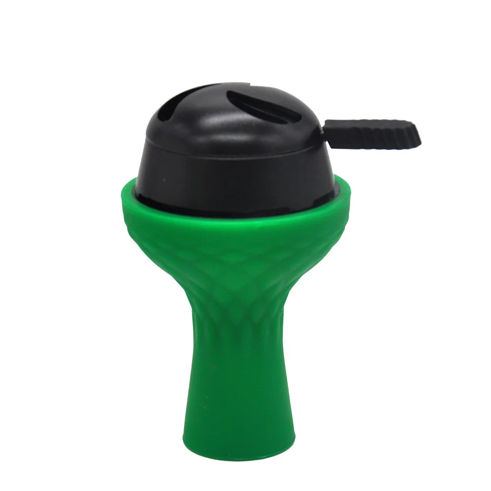Green-Black COURNOT одно отверстие силиконовый кальян табачная чаша с кальяна держатель угля для кальяна стовер горелки Chicha Narguile аксессуары - Цвет: Green-Black
