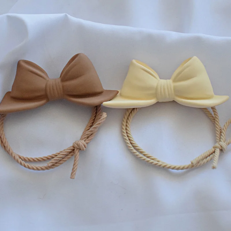 

Korea New Bow Bowknot Hair Rope Female Rough Tie Ponytail Ins Hair Ring Net Red Tie Simple Hair Rope Hair Bands Hair Accessories