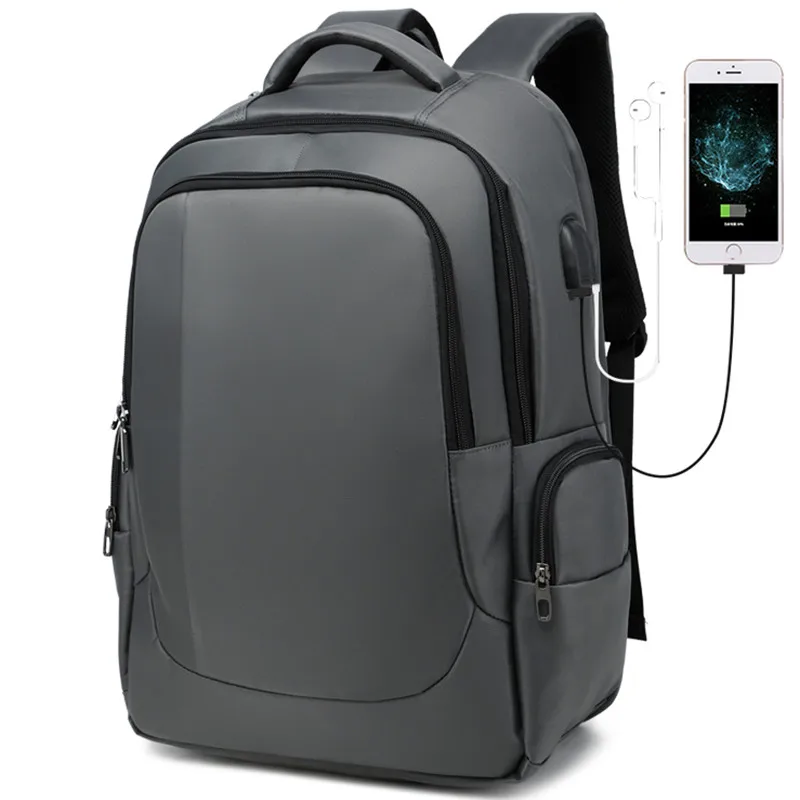 Модный 17 дюймовый рюкзак для ноутбука Мужской плащ мужская сумка подзарядки USB