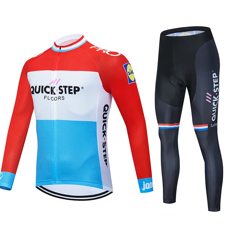 2020 быстрый шаг nuevo traje de ciclismo manga larga para hombre uniforme equipo MTB Pro babero 19D. | Спорт и развлечения