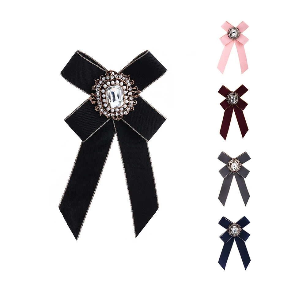 Броши Match Right для женщин и мужчин Длинная лента большой галстук бабочка в полоску