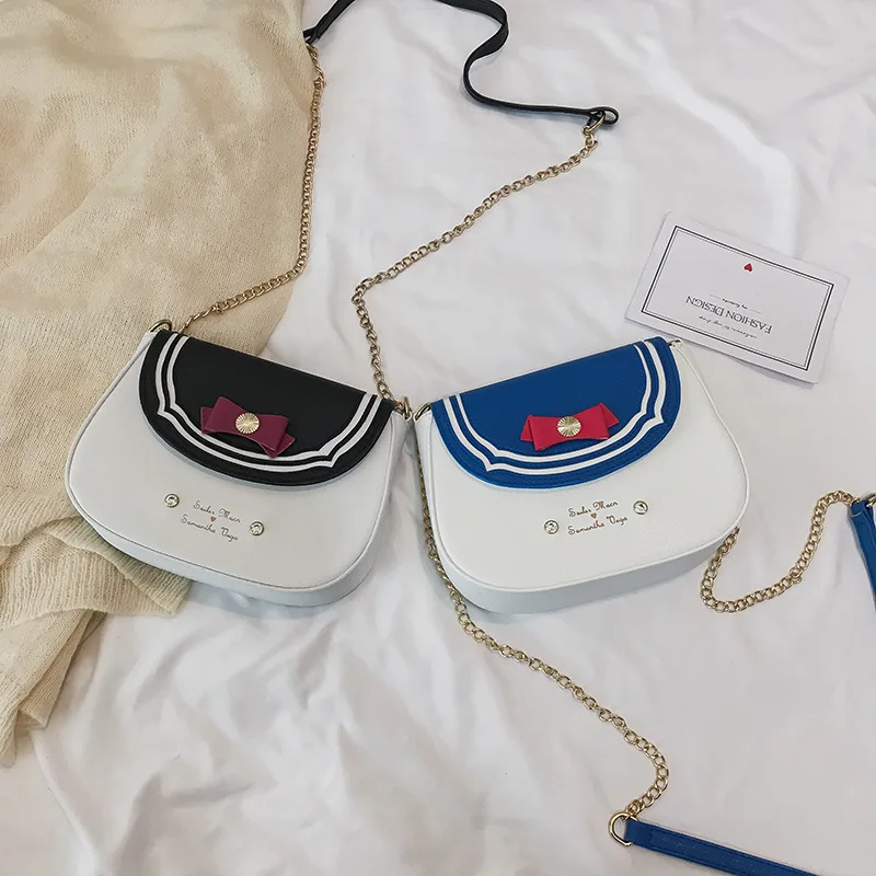 

Fashion Luxury Design Luna/artemis Chain Bag Handbag Cartoon Sailor Moon Girls Shoulder Messenger Bag