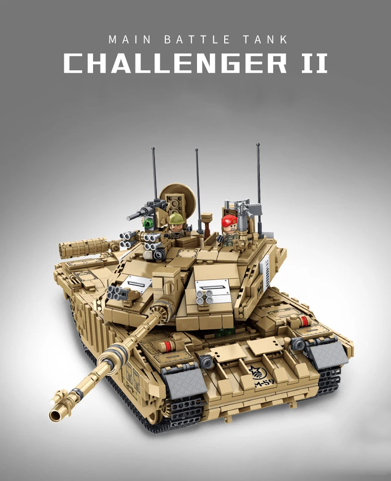 Конструктор Военный Challenger 2 Основной боевой танк совместимый с технологией lego WW2