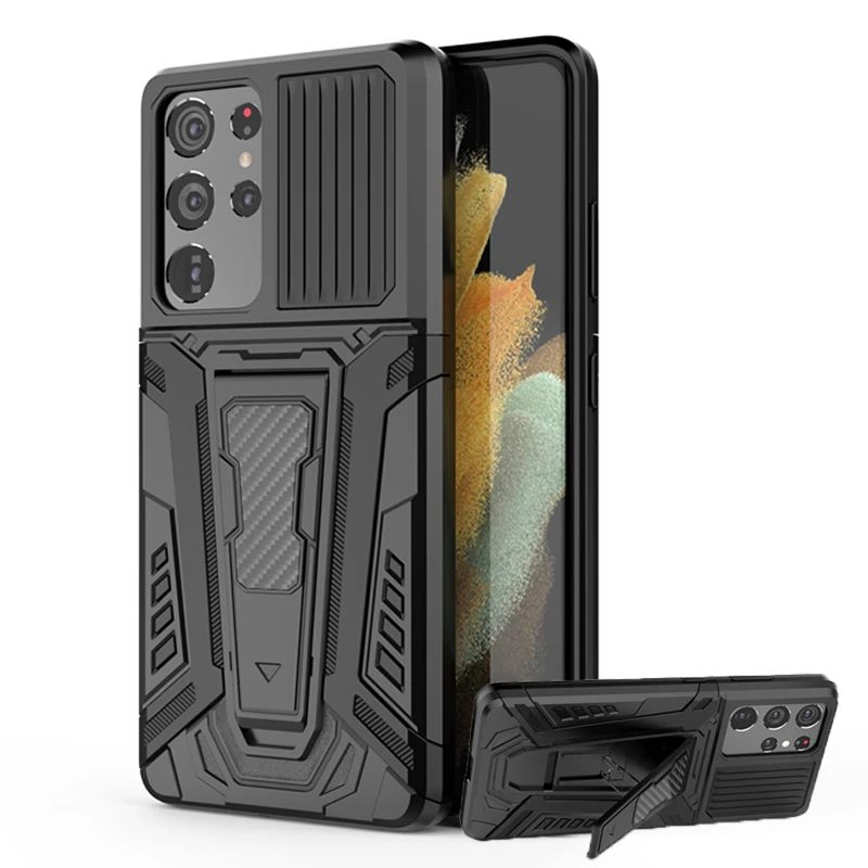 

S21 Ultra Case For Samsung Galaxy S21 Ultra Plus Back Cover Fundas Magnet Car Holder Stand Shockproof Bumper Armor Phone Case