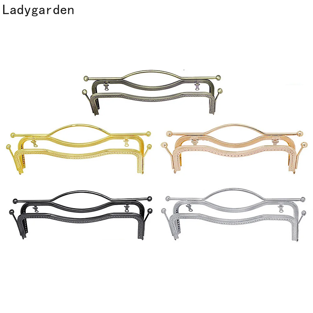 

1PC 20cm 27cm Fashion Women Square Metal Bags Handle Metal DIY Coin Purse Bag Handle Handbag Clasp Lock Arch Frame Accessories