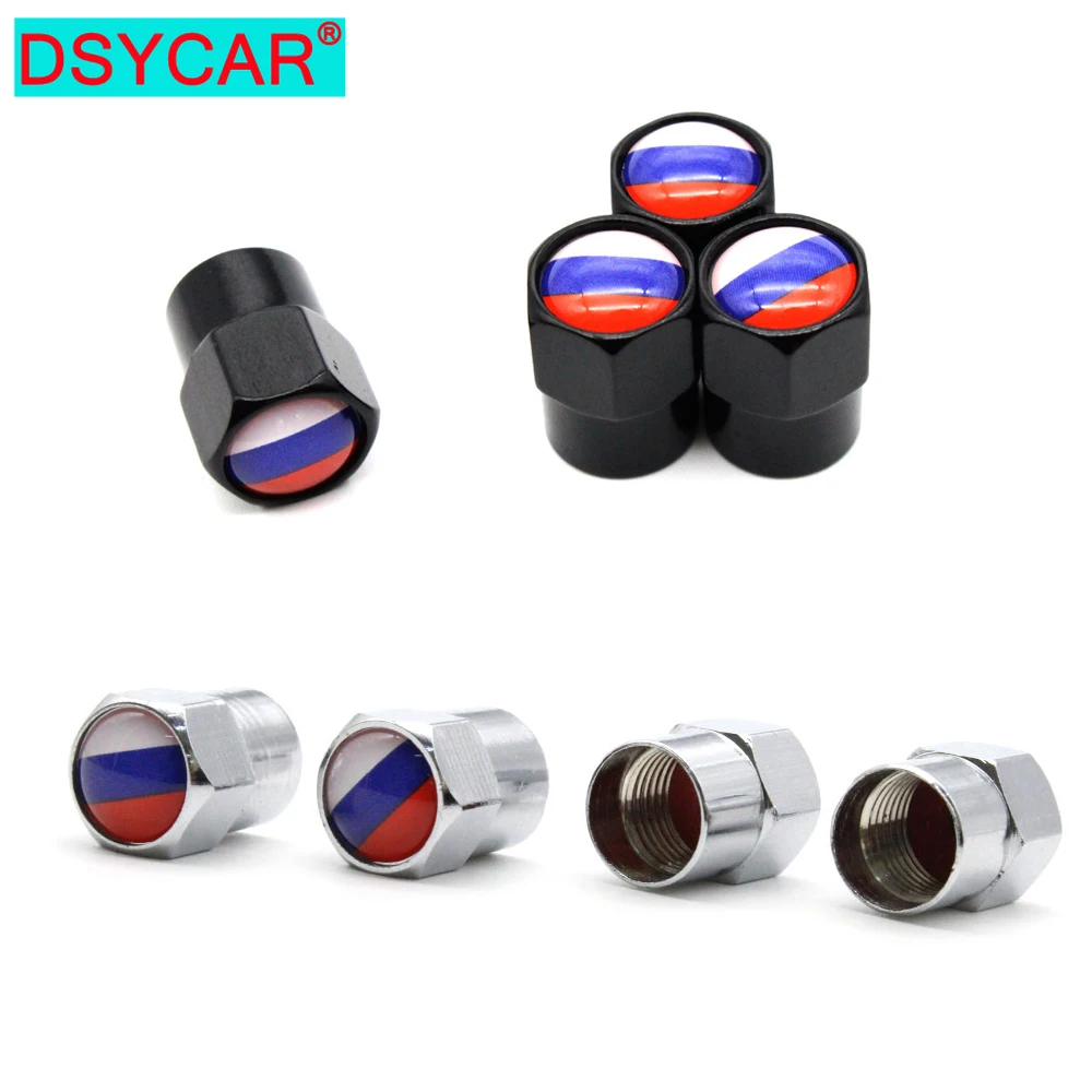 DSYCAR 4 шт./компл. автомобильный Стайлинг алюминиевый сплав/медь российский флаг