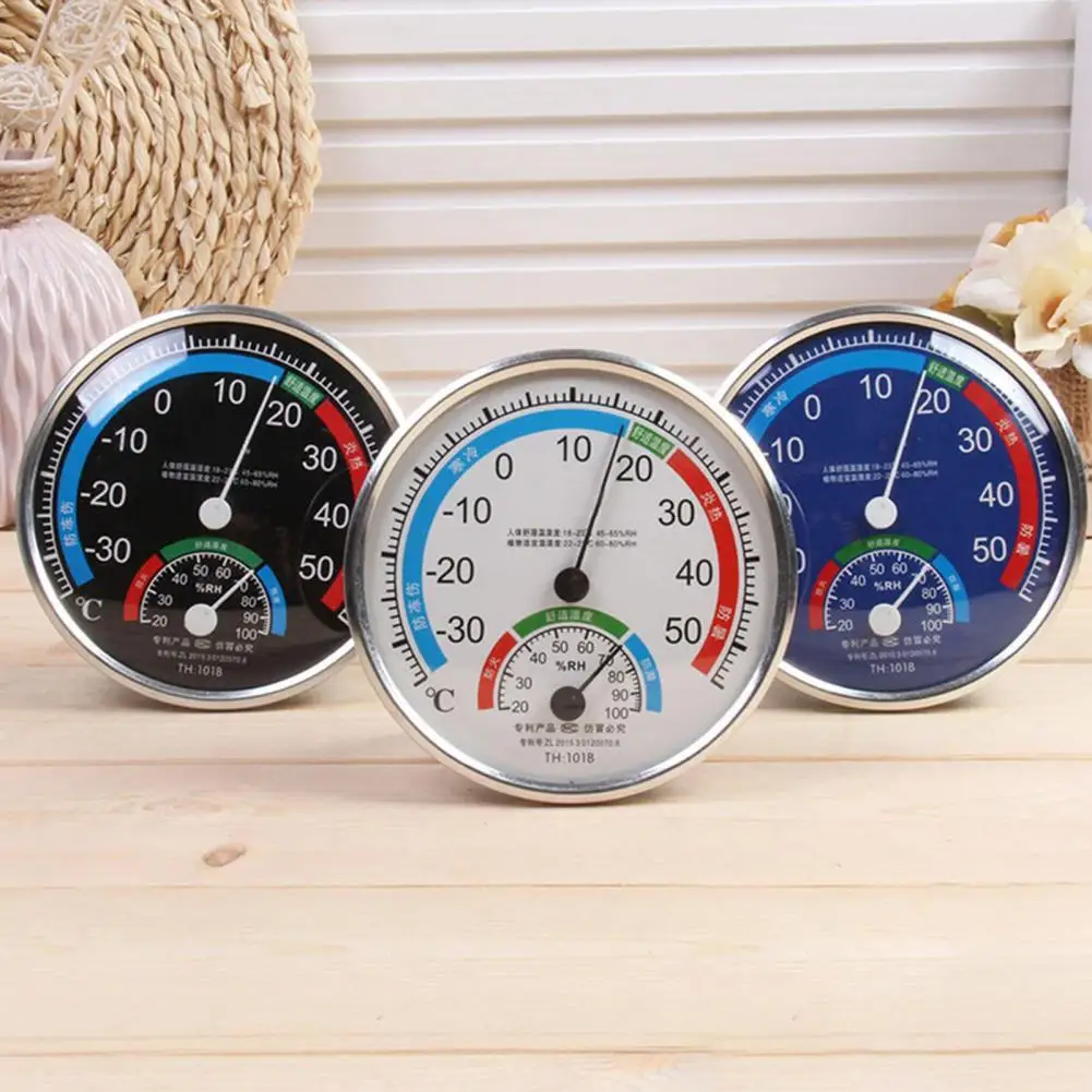 

Temperature Humidity Meter Thermometer Room Round Dial Analog Indoor Hygrometer