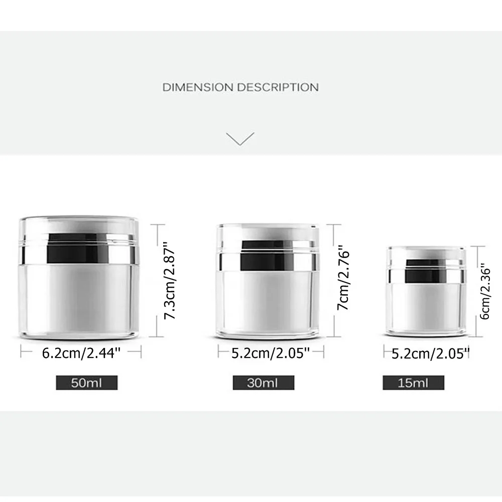 Безвоздушного насоса банки пустые бутылки многоразового Путешествия