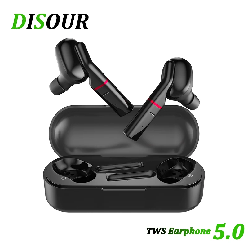 

TWS-наушники DISOUR VV1 с поддержкой Bluetooth 5,0 и защитой от пота