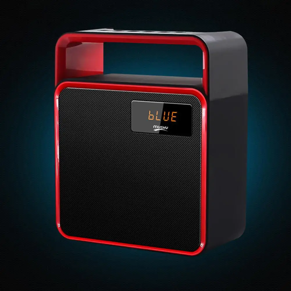 

2020 New Wireless Speaker Outdoor Square Subwoofer with Build-in Radio for iPhone Computer Connecting