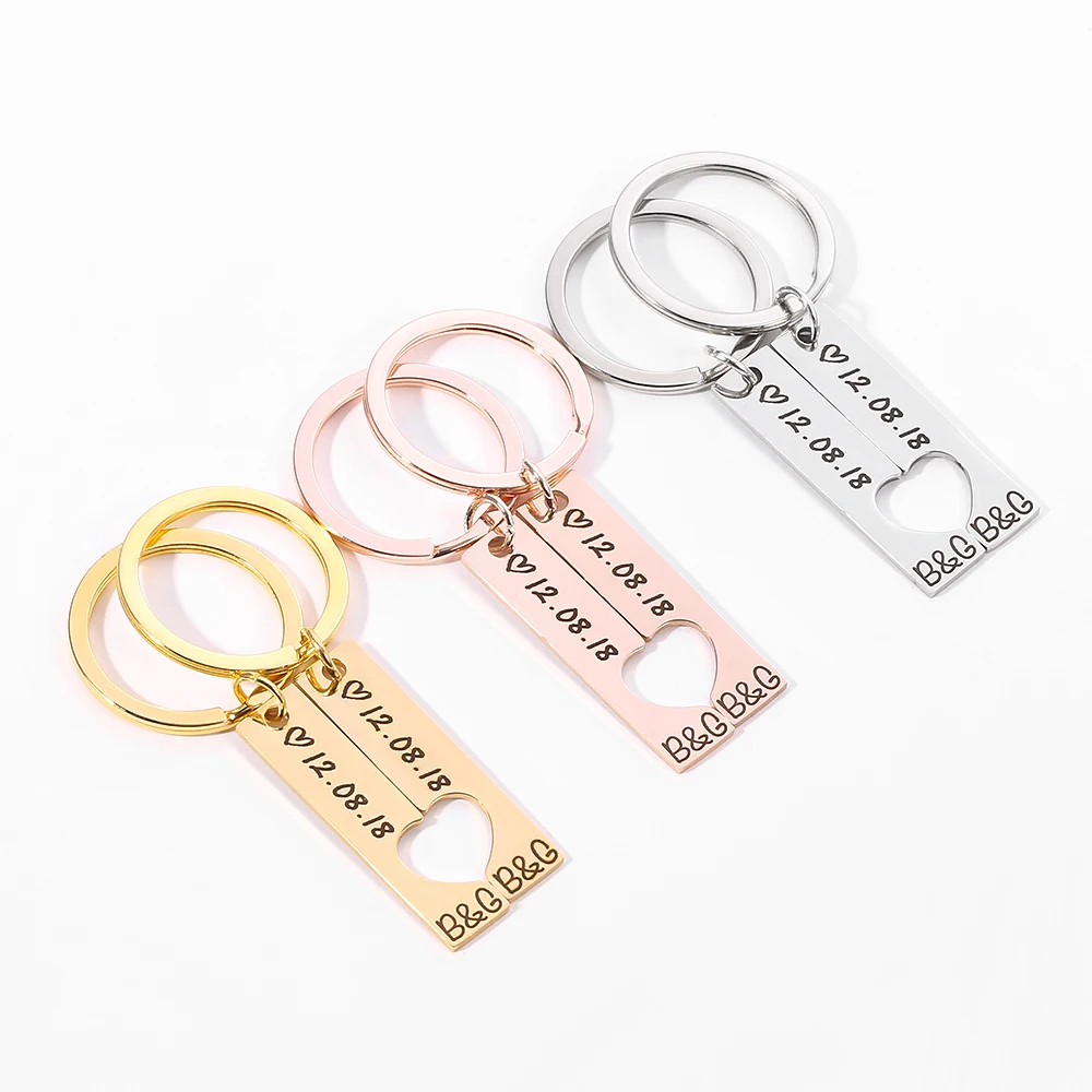 Брелок для ключей с сердечками на заказ|Индивидуальные Брелоки| |