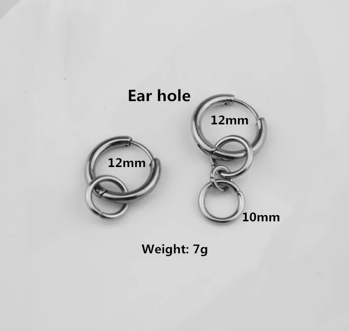 1 pair of ear rings Горячая Распродажа, серьги из нержавеющей стали, мужские аксессуары, модные кольца Wild Star, мужские ассиметричные серьги с крестом на подтяжках - Окраска металла: 1 pair of ear rings