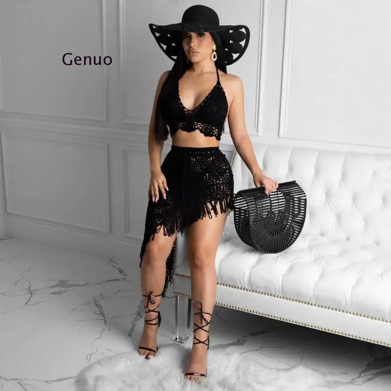 Женский Асимметричный купальник с юбкой Летняя Пляжная накидка из 2 предметов