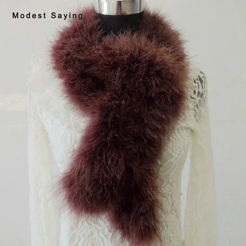 Роскошные розовые меховые пуховые шали Свадебные накидки 2019 цвета слоновой