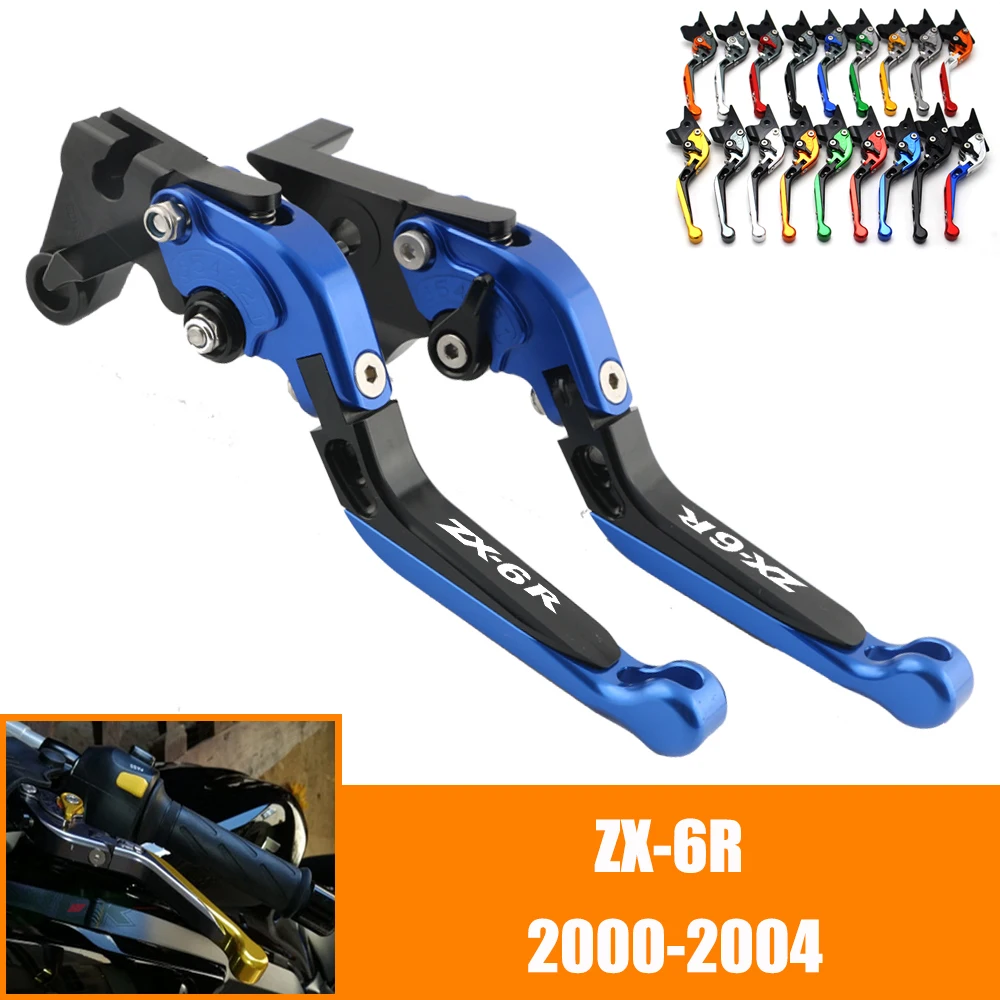 

For KAWASAKI ZX 6R 636 ZX-6R 2000 2001 2002 2003 2004 00 01 02 03 04 CNC Motorcycle Adjustable Brake Clutch Lever Levers Folding