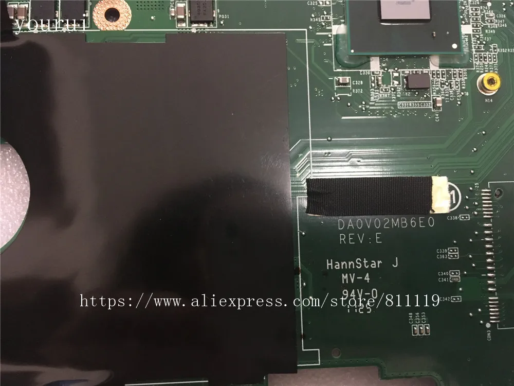 yourui для dell n4110 laptopmotherboard ddr3 cn 0fh09v 0fh09v fh09v материнская