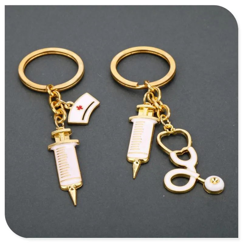 Подвеска шприц стетоскоп цепочка для ключей|Брелоки| |
