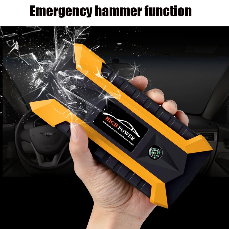 Пусковое устройство для автомобиля портативное Внешнее зарядное 500A Peak с 12000 мАч