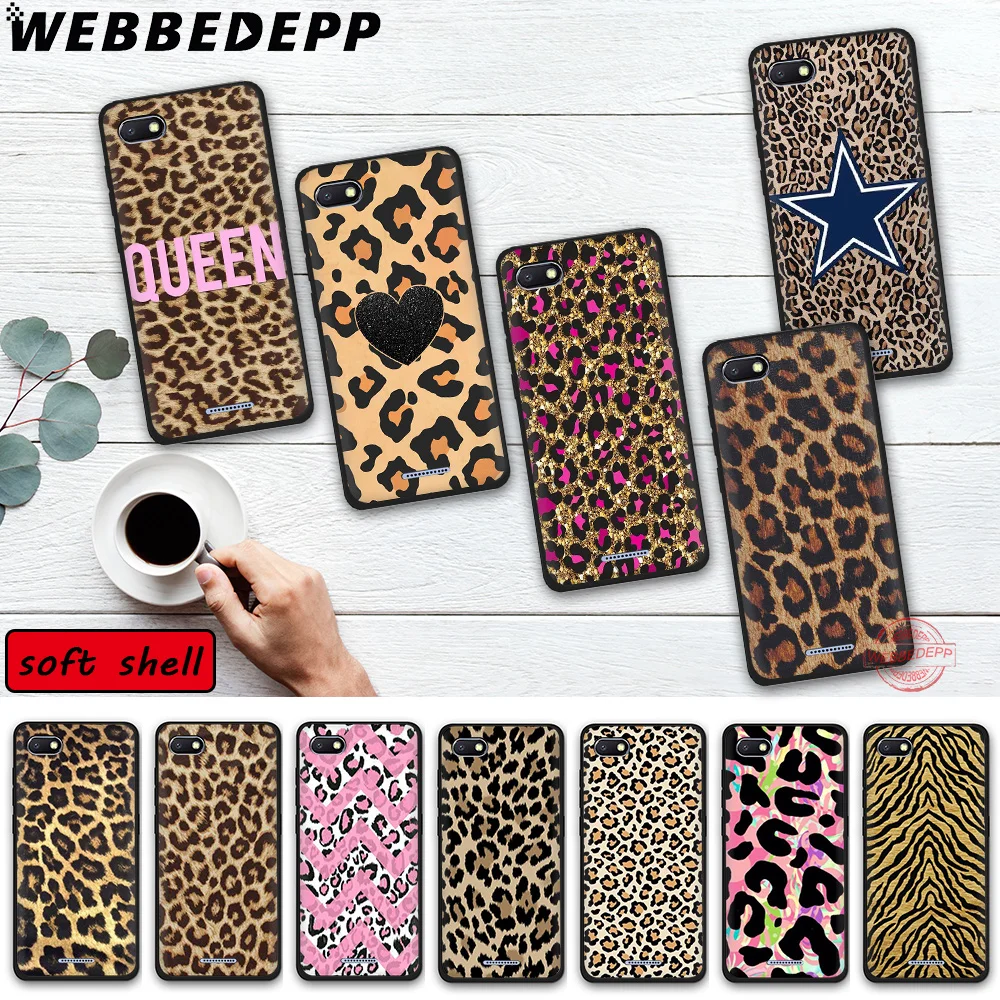 WEBBEDEPP модный Мягкий противоударный чехол для телефона с тигром и леопардовым