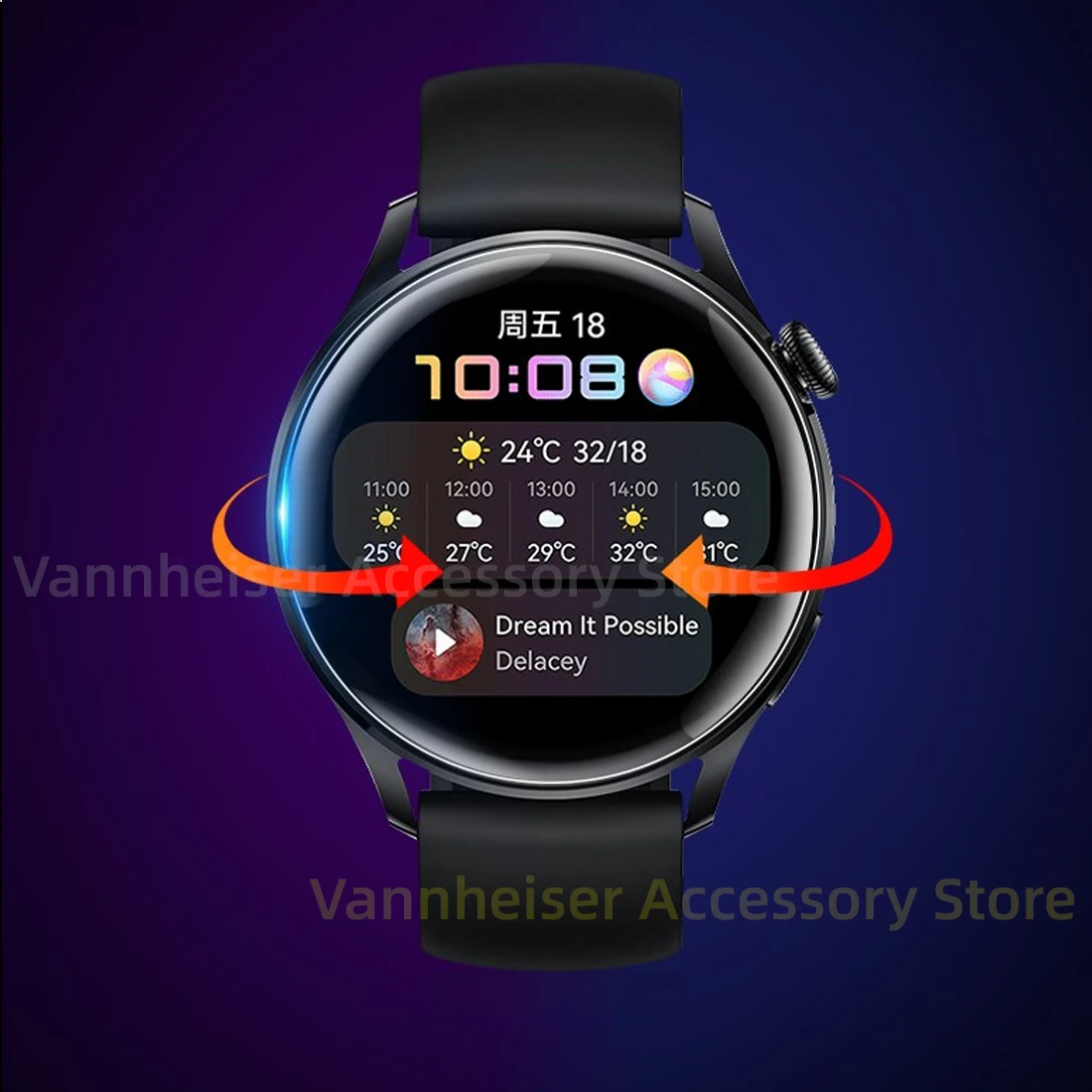 

1/3/5pcs Tempered Glass For Huawei Watch 3 Pro Screen Protector Smart Watch Film Guard Cover For Huawei Watch 3 Pro Protective