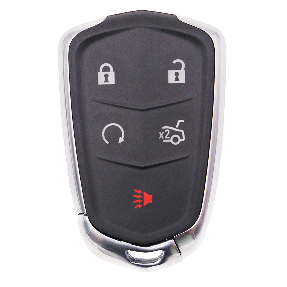 Keyecu 5 Buttons Upgraded Smart Proximity Remote Car Key Fob for Cadillac SRX 2010 2011 2012 2013 2014 2015 ATS XTS - NBG009768T |