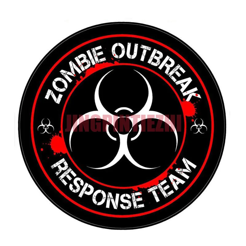 

Car Stickers Vinyl Motorcycle Decal Car Window Body Decorative ZOMBIE Outbreak Response Team Biohazard Retro-reflective