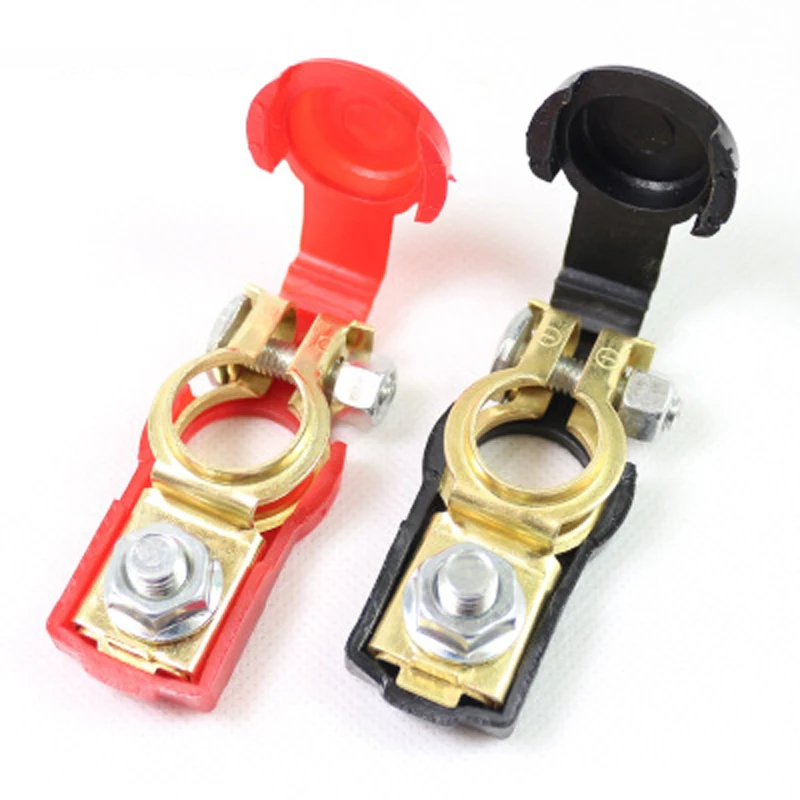 CHIZIYO 2pcs/Set Auto Battery Terminal Car Clamp Clips Negative Positive Pure Copper Connector Quick | Автомобили и мотоциклы