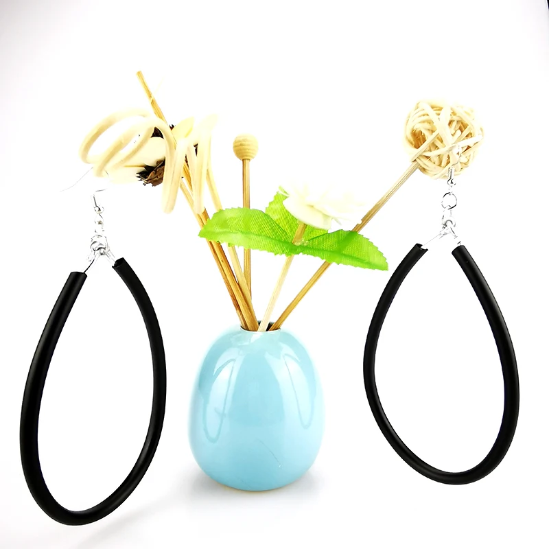 UKEBAY НОВЫЕ геометрические большие серьги для женщин Висячие резиновые ювелирные