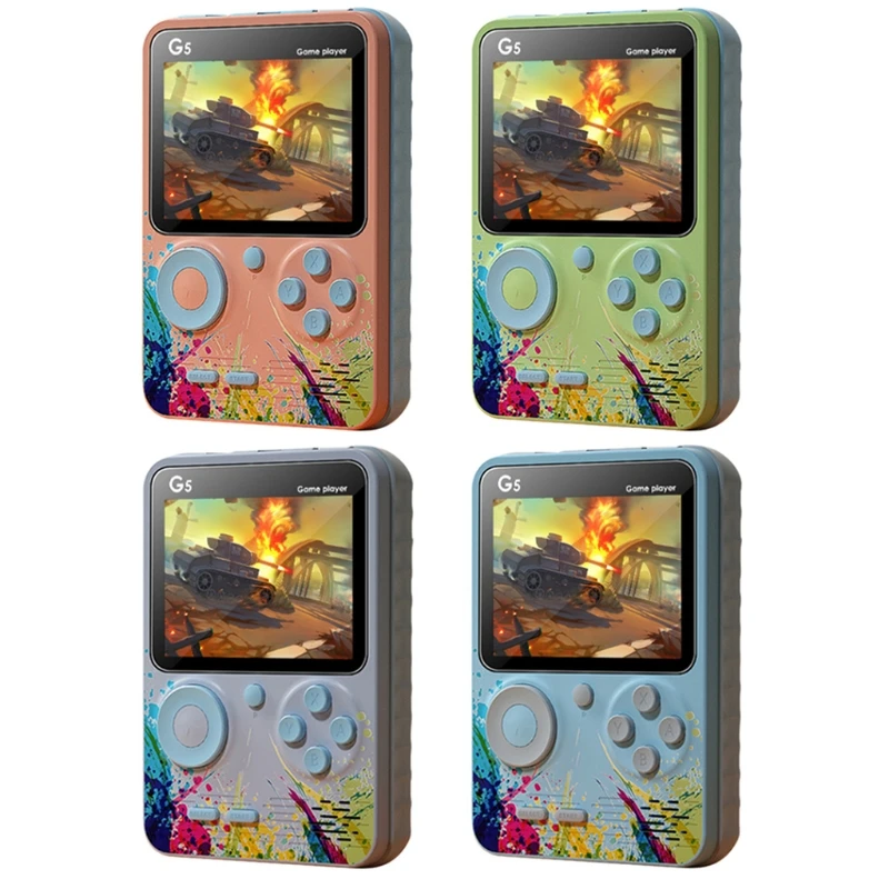 

Портативная игровая консоль G5 в стиле ретро, игровая консоль с 3,0 встроенными 500 играми и аккумулятором на 1000 мА · ч для детей