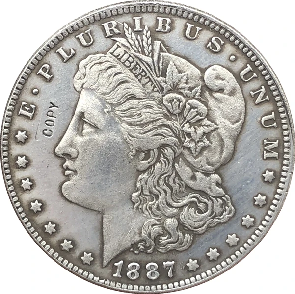 

1887-S копия монет доллара США Моргана