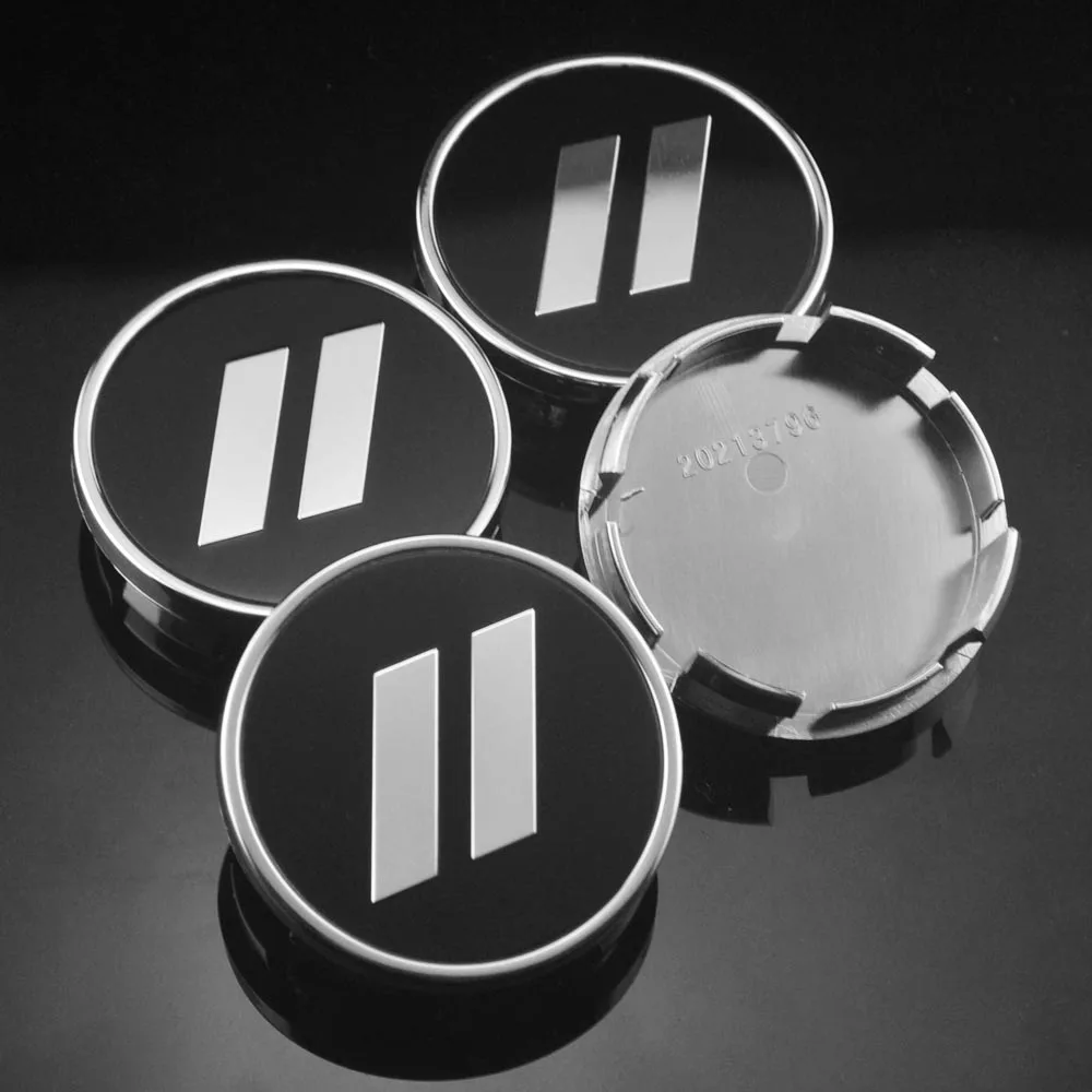 4 шт. 63 мм для Dodge ступицы колпачков козырька морской пехоты черные две серебряные