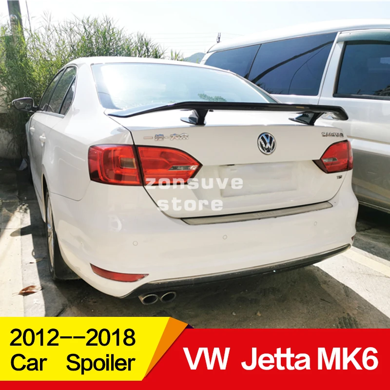 Используется для Volkswagen Jetta MK6 спойлер 2012 13 14 15 16 17 18 лет заднего крыла арматура Клея Аксессуары без перфорации
