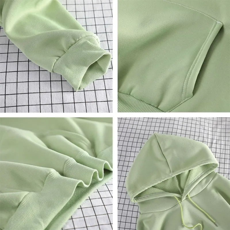 

Yzeqi Winter Loose Sweatshirt Pullover Hoodie Women Warm Hoodies Sweatshirt Autumn Femal Casual Coat Thick Top For Girl Outwear