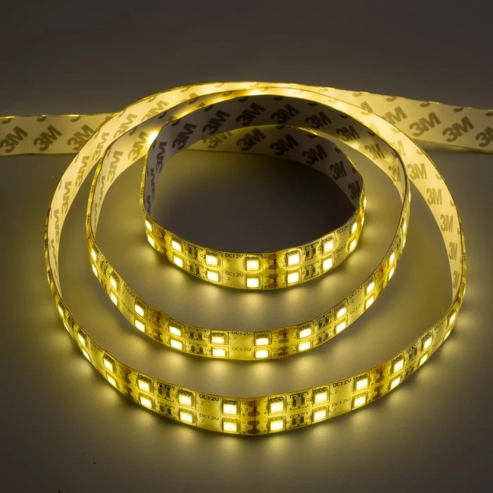 Светодиодная лента 12В SMD5050 5м IP65 120LED 28.8Вт/м 10 12 Лм/1 LED DC ТЁПЛЫЙ БЕЛЫЙ