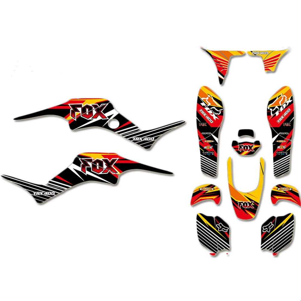 

TRX400EX ATV GRAPHICS & BACKGROUNDS DECALS stickers kits For Honda TRX400 TRX 400EX 1999 2000 2001 2002 2003 2004 2005 2006 2007