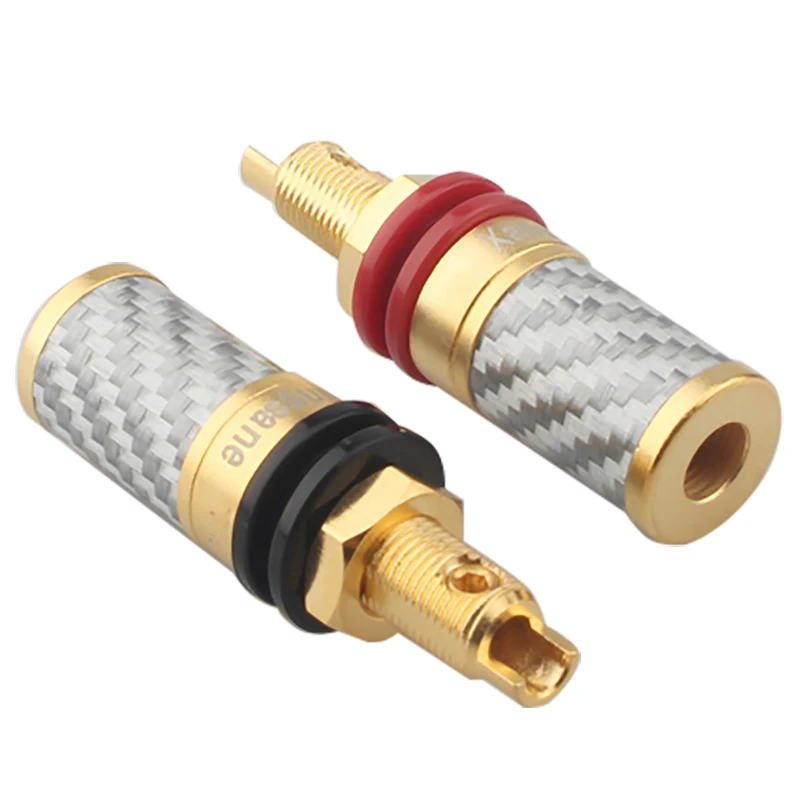 Клеммные колодки из углеродного волокна Hi-Fi медные усилитель динамика Короткие |