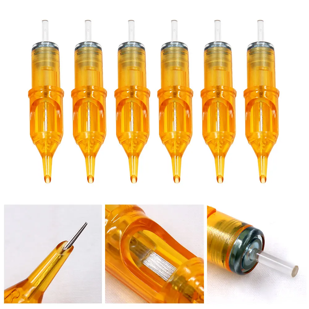 10 шт. иглы для тату Перманентный макияж картридж машина набор игла бровей RL/RS/RM/M1