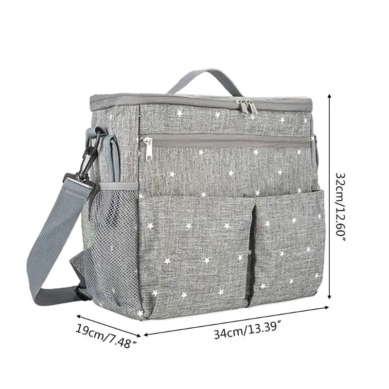 

Baby Care Mummy Bag Maternity Large Capacity Nappy Diaper Backpack with Straps Q1FE