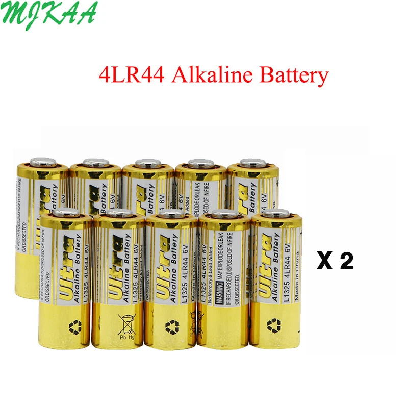 20 штук 4LR44 6V батареи L1325 4AG13 4A76 544 главным образом высушите щелочной Батарея