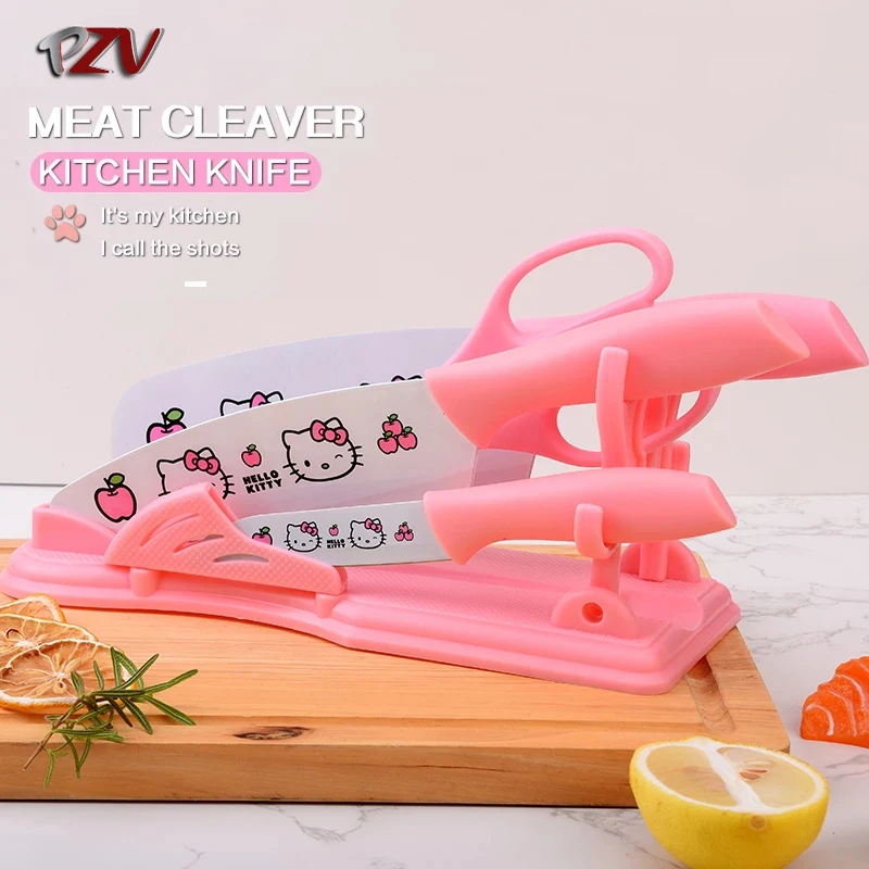 Набор кухонных ножей с мультяшным рисунком нож для нарезки овощей чистки