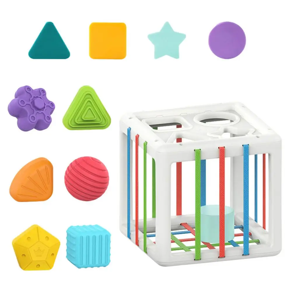 

Shape Sorter Toy - Sensory Bin Tools Toddlers 1-3 Baby Sorter Learning Toys Preschool Toys For Babies And Toddlers Ages 10 Mon