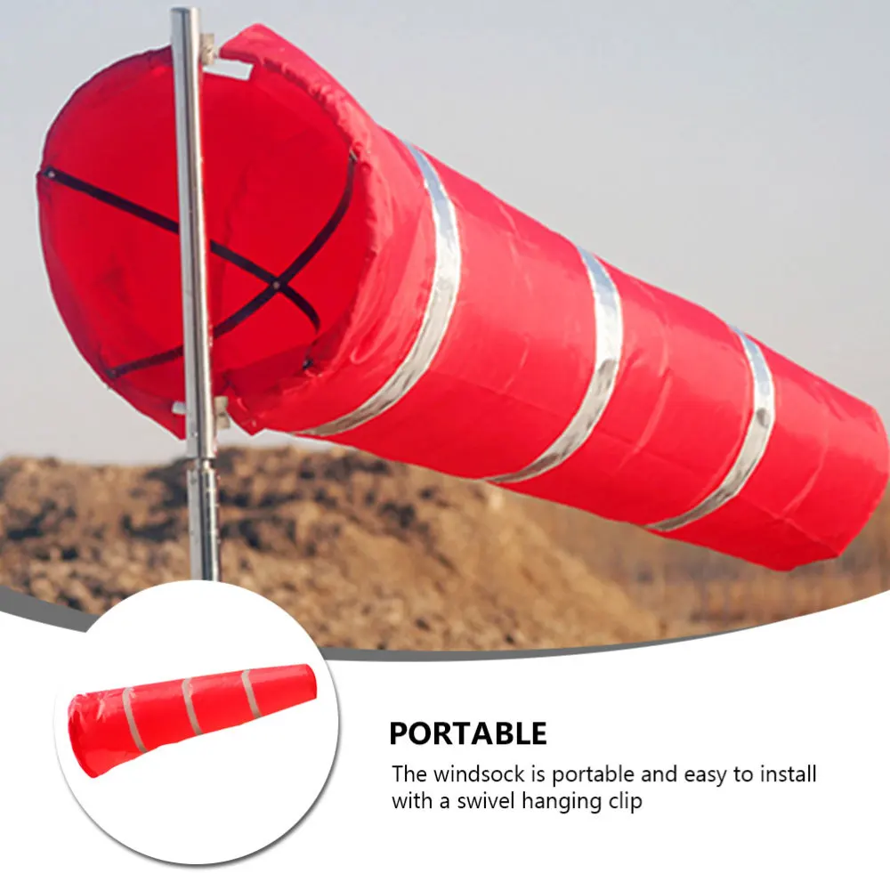 

1Pc Outdoor Windsock Hanging Reflective Windsock Outdoor Wind Cone (Red)