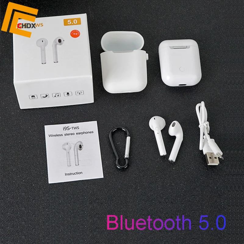 CHDX беспроводные наушники Bluetooth наушники звукопоглощающие наушники гарнитура i9s для мобильного телефона аирподс хорошего качества блютуз гарнитура аирподсы аерподсы аирподс