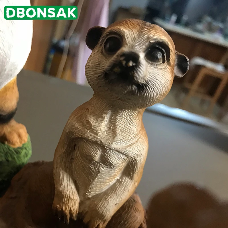 Миниатюрная полимерная небольшая сурикатная скульптура имитация мангуста